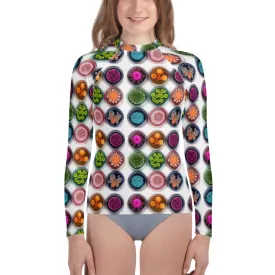 Youth Rash Guard Bacterial Universe