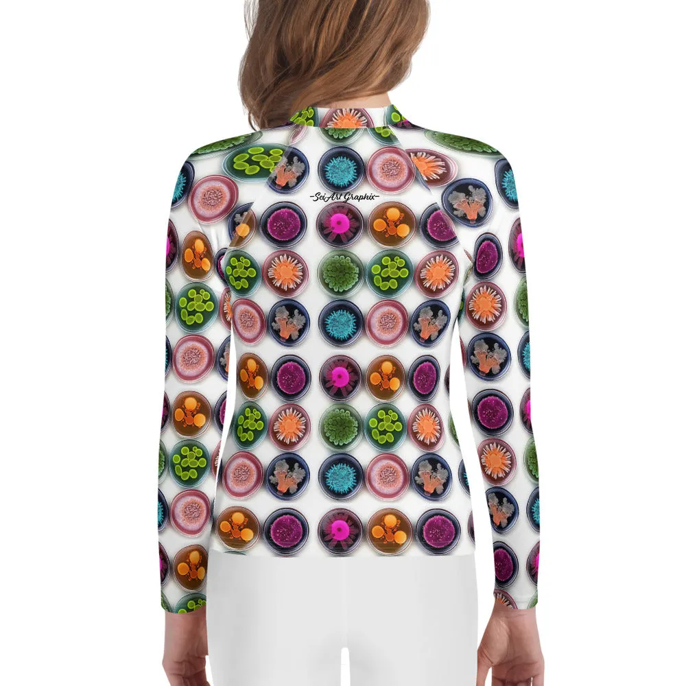 Youth Rash Guard Bacterial Universe